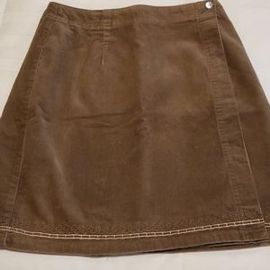 Susquehanna Trail Outfitters brown corduroy skirt
